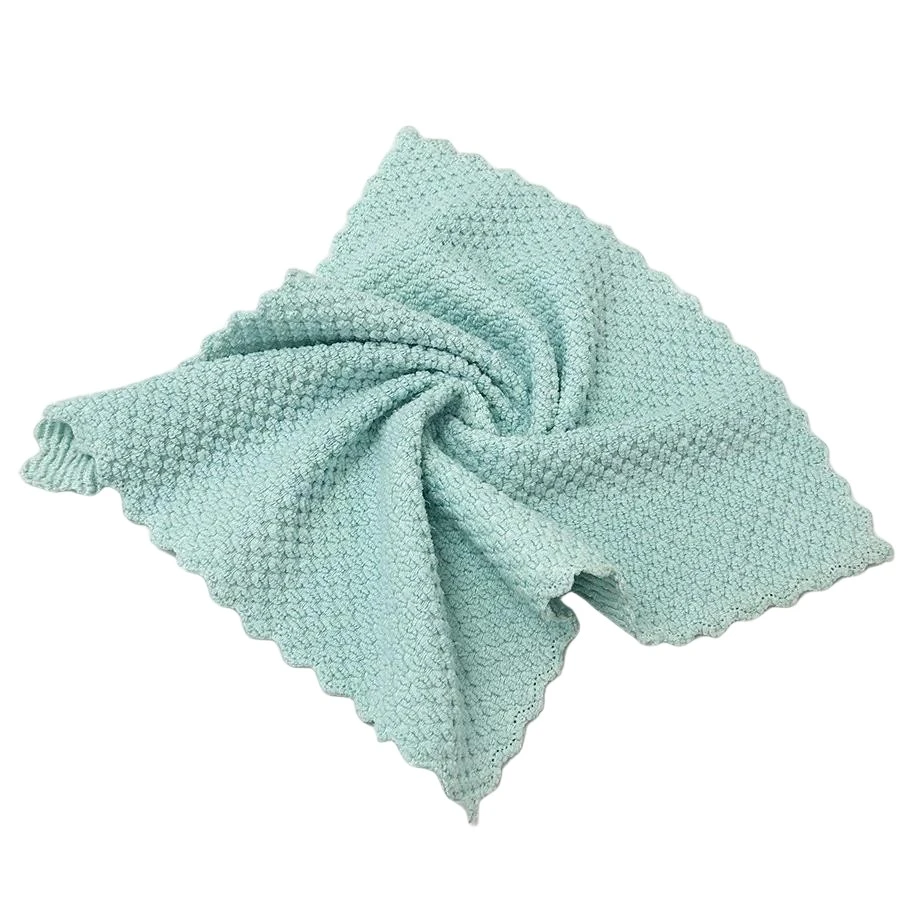 Custom Logo Microfiber Corn Pattern Towel | Streak-Free Glass & Kitchen
