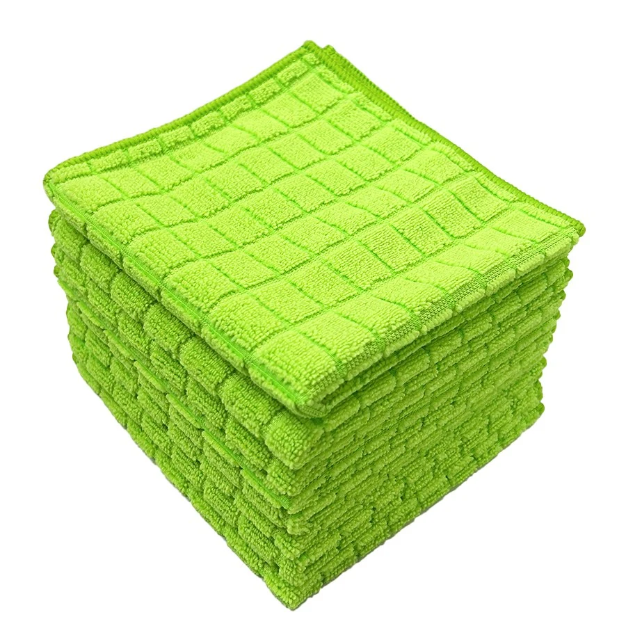 Jacquard Grid Window Cloth | Streak-Free Polish & Quick-Dry